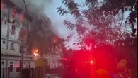 Ratusan Pekerja Sempat Panik Saat Kebakaran Hebat Melalap Gedung Nusa Indah IKN