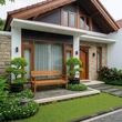 15 Ide Model Rumah Sederhana Tapi Mewah dengan Taman Depan Kecil, Solusi Lahan Terbatas