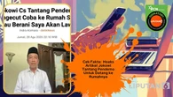 Cek Fakta: Hoaks Artikel Jokowi Tantang Pendemo untuk Datang ke Rumahnya
