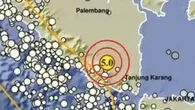 Gempa Magnitudo 5,0 Guncang Lampung Utara, Berpusat di Darat