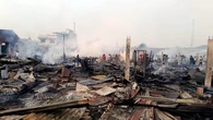 Kebakaran Melalap Pasar Baru Serbalawan Simalungun, Ratusan Kios Pedagang Rata dengan Tana...