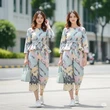 9 Rekomendasi Dress Batik Peplum Crop Top Elegan Casual untuk Tampilan Santai Menawan