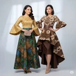 7 Batik Pesta Lengan Terompet Mewah, Tampil Anggun dan Berbeda di Setiap Acara
