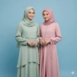 8 Variasi Koleksi Gamis Islami Warna Pastel, untuk Acara Formal dan Santai