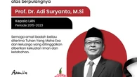 Kepala Lembaga Administrasi Negara Adi Suryanto Meninggal Dunia