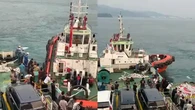 Detik-detik Kapal Gagal Berlayar dan Ditarik lagi ke Pelabuhan Merak