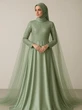 5 Mix and Match Gamis Brokat Islami Warna Sage dengan Outer Modern untuk Tampilan Anggun