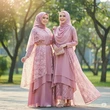 8 Model Gamis Dusty Pink Kombinasi Lace Modern 2025, Stylish & Syar'i untuk Berbagai A...