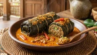 Resep Buntil Daun Singkong Isi Tempe Pedas Gurih