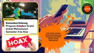 Cek Fakta: Hoaks Kemenkes Dukung Program Kondom Gratis Bagi Mahasiswa