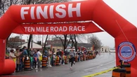 Young and old runners hit the streets in Thunder Bay, Ont., for the 90th Fire Fighters Ten Mile Road Race