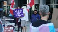 Protest, counter-protest over 2SLGBTQ+ school policies held in front of Kitchener city hall