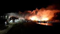 Meadow Lake pulp mill fire still smoldering, 75 ft. of wood lost