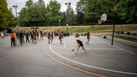 WNBA 3-point line painted on Vancouver courts gives young players something to shoot for