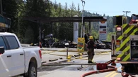 Motorhome fire spreads to gas station near Chilliwack, B.C., sends 3 to hospital