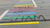 Botwood Pride crosswalk spray-painted with 'disturbing' message