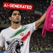 Fact check: Is this Iranian soccer player real or AI?