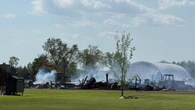 Fire destroys barn on family farm in Ashton