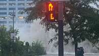 Major water main break near Jacques-Cartier bridge floods streets