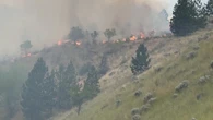 Brush fire near hospital in Kamloops, B.C., sends smoke billowing through city