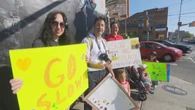 Parents, children rally against Ford's planned speed cam ban