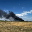 Large grass fire threatens homes and businesses in Winnipeg's Transcona area