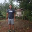 A black bear visits this man's Ipperwash Beach home at night