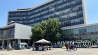 City Hall encampment protesters forced to move from shaded park to concrete amid heat wave