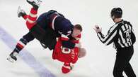 Canada, U.S. drop the gloves in fight-filled start to 4 Nations matchup in Montreal