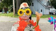 Don't let his stony gaze fool you. Hespeler Jack brings joy and awe to Cambridge, Ont., neighbourhood