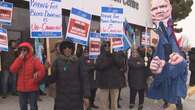 Dozens rally against paid plasma donation clinic in Whitby, Ont., calling practice unethical