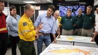 1st bus tour for evacuees of Jasper goes ahead as Trudeau visits fire command centre