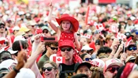 Unity on display for Canada Day — until the rain came