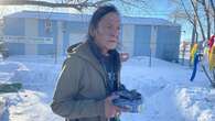 Saskatoon man smudges outside makeshift shelter for homeless to advocate for more help