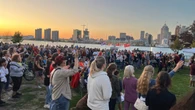 Hundreds gather for Charlie Kirk vigil in Windsor - some with Christian nationalism in mind