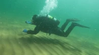 Volunteer scuba divers clean up debris and unearth some treasures beneath P.E.I. wharf