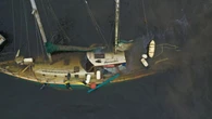 Sunken sailboat near Browns Flat towed closer to shore, says coast guard