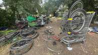 Vacant lot full of frames, wheels and gears draws attention to bike theft in Saskatoon