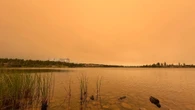Yellowknife smoke coming from fire near Highway 3, 70kms south of Behchokǫ̀