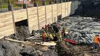 Worker injured when wall collapses at construction site