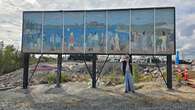 Yellowknife mural back on display, 4 years after it was left in a pile of gravel