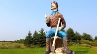 Lumberjack statue gets new home in Iroquois Falls to boost tourism