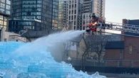 Toronto Fire melt massive ice blocks promoting Drake album due to public safety concerns