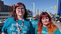 Hospital staff host 'informational picket' for wage equality at WRHN Midtown