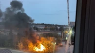 Blaze burns suspected encampment in downtown Yellowknife