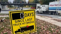 Guessing when next transport truck hits N.B. walking bridge might win you a prize