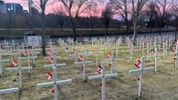 Sunrise and sunset Remembrance ceremonies begin at Calgary's Field of Crosses