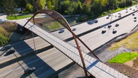 Cyclists, pedestrians now have a way over 'concrete river' of Highway 1 in Burnaby