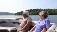 Floodwaters washed away the only road out, so this Quebec town set up an emergency water taxi