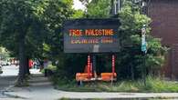 Montreal electronic traffic signs altered to display pro-Palestinian slogans